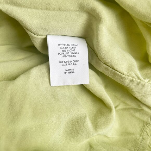 Reitmans Linen Blend Floral Midi Sundress Smocked Sz XL Boho Milk Maid Lined Tie - Picture 9 of 9